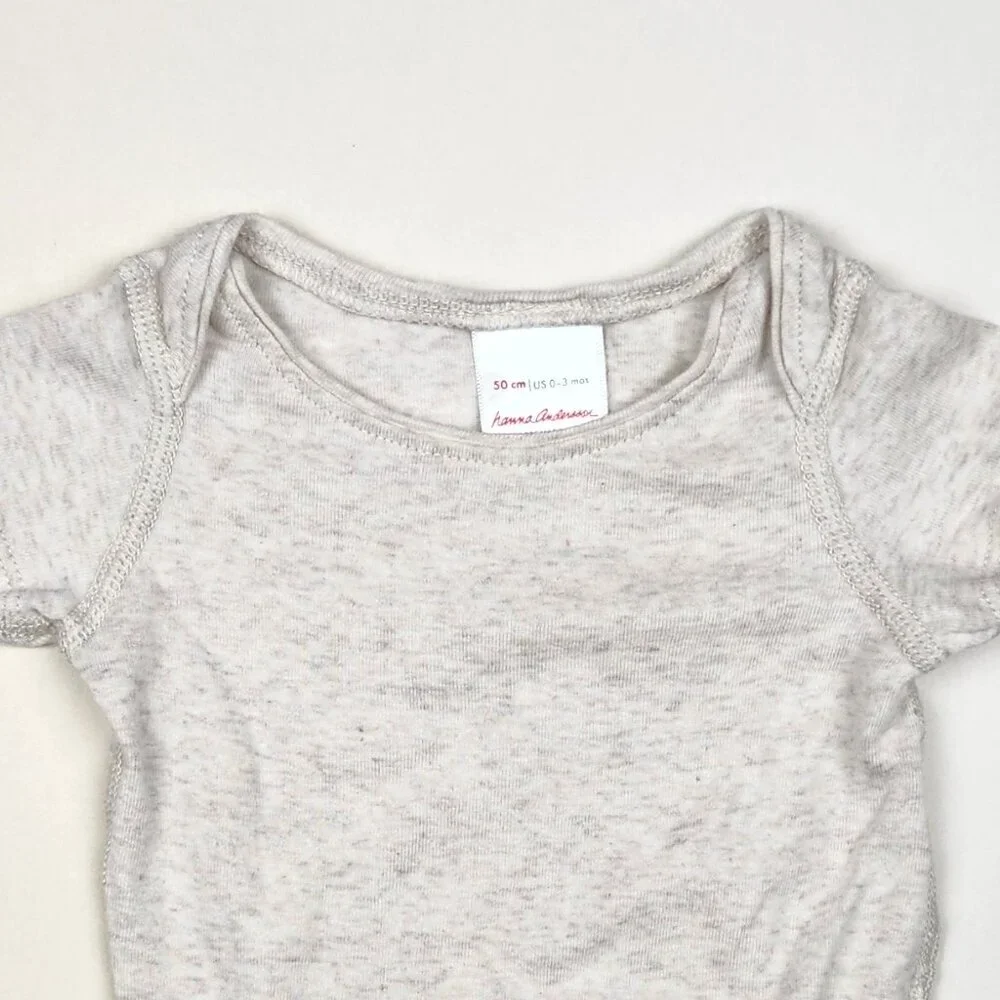 Hanna Andersson Baby Lightweight Soft Short Sleeve Bodysuit 0-3 months